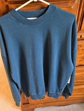 NWT Mens KOLBY Teal Crewneck Sweatshirt Small